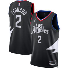 Dres NBA Los Angeles Clippers Kawhi Leonard Statement Edition Swingman Jersey Jordan Brand Black