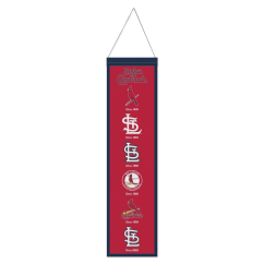 Vlněný banner na zeď MLB St. Louis Cardinals Logo Evolution WinCraft Brand