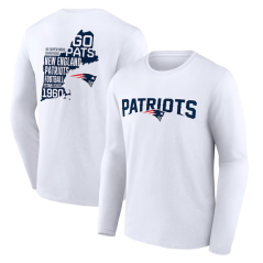 Tričko s dlouhým rukávem NFL New England Patriots Hometown Hot Shot Graphic Fanatics Branded White