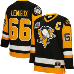 Dres NHL Mario Lemieux Pittsburgh Penguins 1991-92 Blue Line Player Jersey Mitchell & Ness