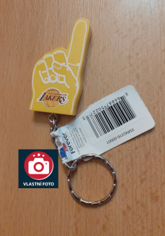Přívěšek NBA Los Angeles Lakers Foam Finger FOCO Brand