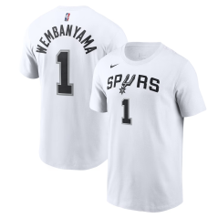 Tričko NBA San Antonio Spurs Victor Wembanyama #1 Icon Edition Player Name & Number Nike - White