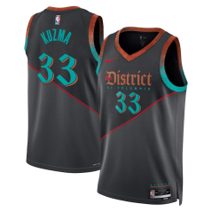 Dres NBA Washington Wizards Kyle Kuzma City Edition Swingman Jersey Nike Black