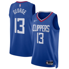 Dres NBA Los Angeles Clippers Paul George Icon Edition Swingman Jersey Nike Blue