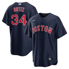 Dres MLB Boston Red Sox David Ortiz #34 Alternate Replica Player Jersey Nike Navy