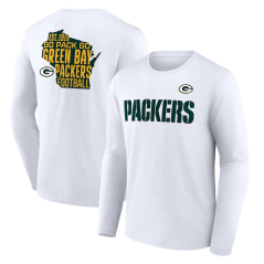 Tričko s dlouhým rukávem NFL Green Bay Packers Hometown Hot Shot Graphic Fanatics Branded White