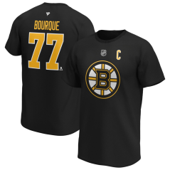 Tričko NHL Boston Bruins Ray Bourque #77 Alumni Player Name & Number Fanatics Branded Black