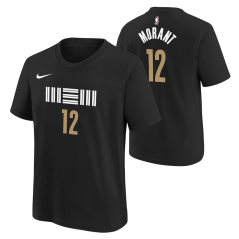 Dětské tričko NBA Memphis Grizzlies Ja Morant #12 City Edition Player Name & Number Nike Black