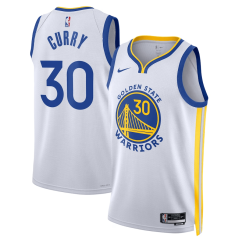 Dres NBA Golden State Warriors Stephen Curry Association Edition Swingman Jersey Nike White