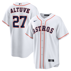 Dres MLB Houston Astros José Altuve #27 Home Replica Player Jersey Nike - White