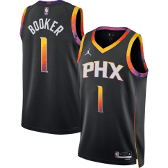 Dres NBA Phoenix Suns Devin Booker Statement Edition Swingman Jersey Jordan Black