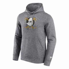 Mikina s kapucí NHL Anaheim Ducks Primary Logo Fanatics Branded - Gray