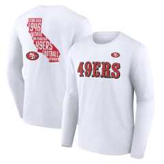 Tričko s dlouhým rukávem NFL San Francisco 49ers Hometown Hot Shot Graphic Fanatics Branded White