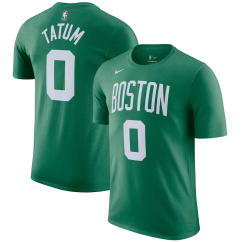 Tričko NBA Boston Celtics Jayson Tatum #0 Player Name & Number Nike Green