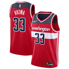 Dres NBA Washington Wizards Kyle Kuzma Icon Edition Swingman Jersey Nike Red