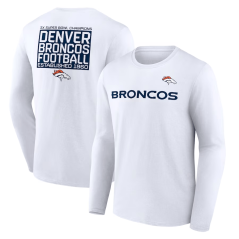 Tričko s dlouhým rukávem NFL Denver Broncos Hometown Hot Shot Graphic Fanatics Branded White