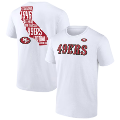 Tričko NFL San Francisco 49ers Hometown Hot Shot Graphic Fanatics Branded White
