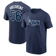 Tričko MLB Tampa Bay Rays Randy Arozarena #56 Player Name & Number Nike Navy