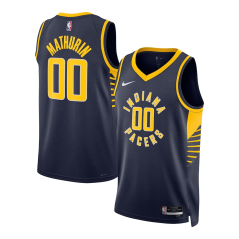 Dres NBA Indiana Pacers Bennedict Mathurin Icon Edition Swingman Jersey Nike Navy
