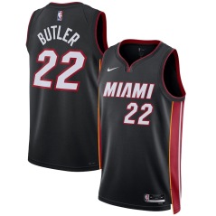 Dres NBA Miami Heat Jimmy Butler Icon Edition Swingman Jersey Nike Black