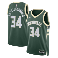 Dres NBA Milwaukee Bucks Giannis Antetokounmpo Icon Edition Swingman Jersey Nike Green