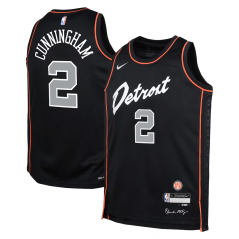 Dětský dres NBA Detroit Pistons Cade Cunningham City Edition Swingman Jersey Nike Black