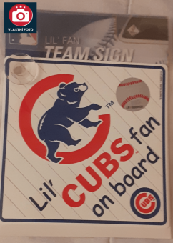 Cedulka do auta Chicago Cubs Lil' Fan On Board Car Promark Brand