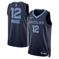 Dres NBA Memphis Grizzlies Ja Morant Icon Edition Swingman Jersey Nike Navy