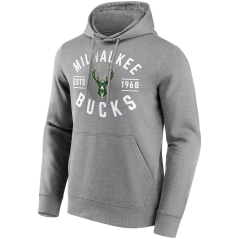 Mikina s kapucí NBA Milwaukee Bucks True Classic Graphic Fanatics Branded Gray