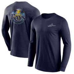 Tričko s dlouhým rukávem MLB Tampa Bay Rays Hometown Graphic Fanatics Branded Navy