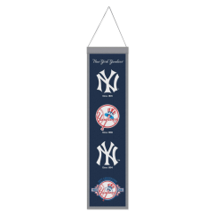 Vlněný banner na zeď MLB New York Yankees Logo Evolution WinCraft Brand
