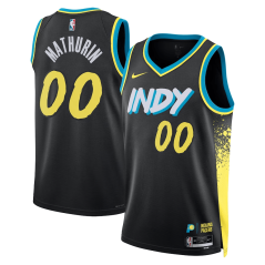 Dres NBA Indiana Pacers Bennedict Mathurin City Edition Swingman Jersey Nike Black