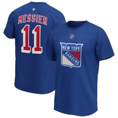 Tričko NHL New York Rangers Mark Messier #11 Alumni Player Name & Number Fanatics Branded - Blue