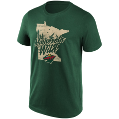 Tričko NHL Minnesota Wild Hometown Graphic Fanatics Branded Green
