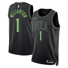 Dres NBA New Orleans Pelicans Zion Williamson City Edition Swingman Jersey Nike Black