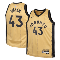 Dětský dres NBA Toronto Raptors Pascal Siakam City Edition Swingman Jersey Nike Gold