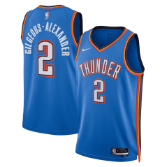 Dres NBA Oklahoma City Thunder Shai Gilgeous-Alexander Icon Edition Swingman Jersey Nike Blue