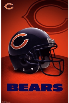 Plakát NFL Chicago Bears Helmet Football Trends International Brand