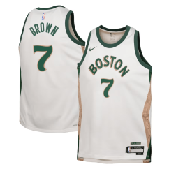 Dětský dres NBA Boston Celtics Jaylen Brown City Edition Swingman Jersey Nike White