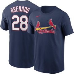 Tričko MLB St. Louis Cardinals Nolan Arenado #28 Player Name & Number Nike - Navy