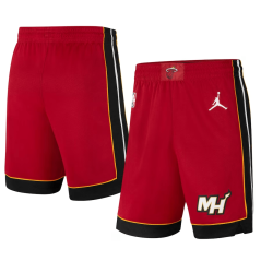 Basketbalové trenýrky NBA Miami Heat Statement Edition Swingman Jordan Brand Red