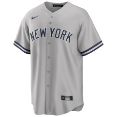 Dres MLB New York Yankees Road Replica Jersey Nike - Gray