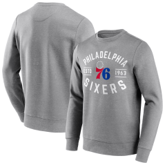 Mikina NBA Philadelphia 76ers True Classic Graphic Sweatshirt Fanatics Branded Gray