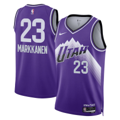 Dres NBA Utah Jazz Lauri Markkanen City Edition Swingman Jersey Nike Purple