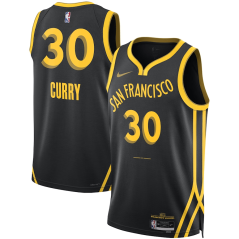 Dres NBA Golden State Warriors Stephen Curry City Edition Swingman Jersey Nike Black
