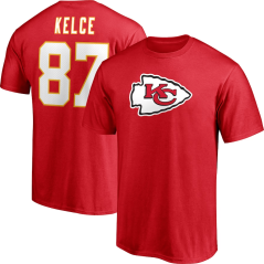 Tričko NFL Kansas City Chiefs Travis Kelce #87 Player Icon Name & Number Fanatics Branded
