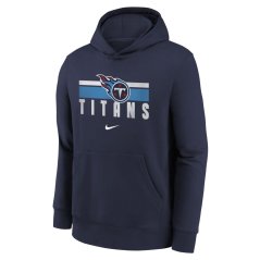 Dětská mikina s kapucí NFL Tennessee Titans Team Stripes Nike