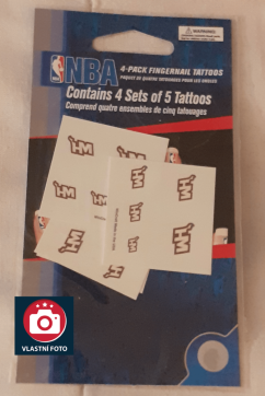 Ozdobné nálepky na nehty NBA Miami Heat 4 balení WinCraft Brand