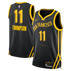 Dres NBA Golden State Warriors Klay Thompson City Edition Swingman Jersey Nike Black