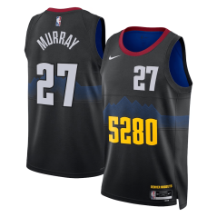 Dres NBA Denver Nuggets Jamal Murray City Edition Swingman Jersey Nike Black
